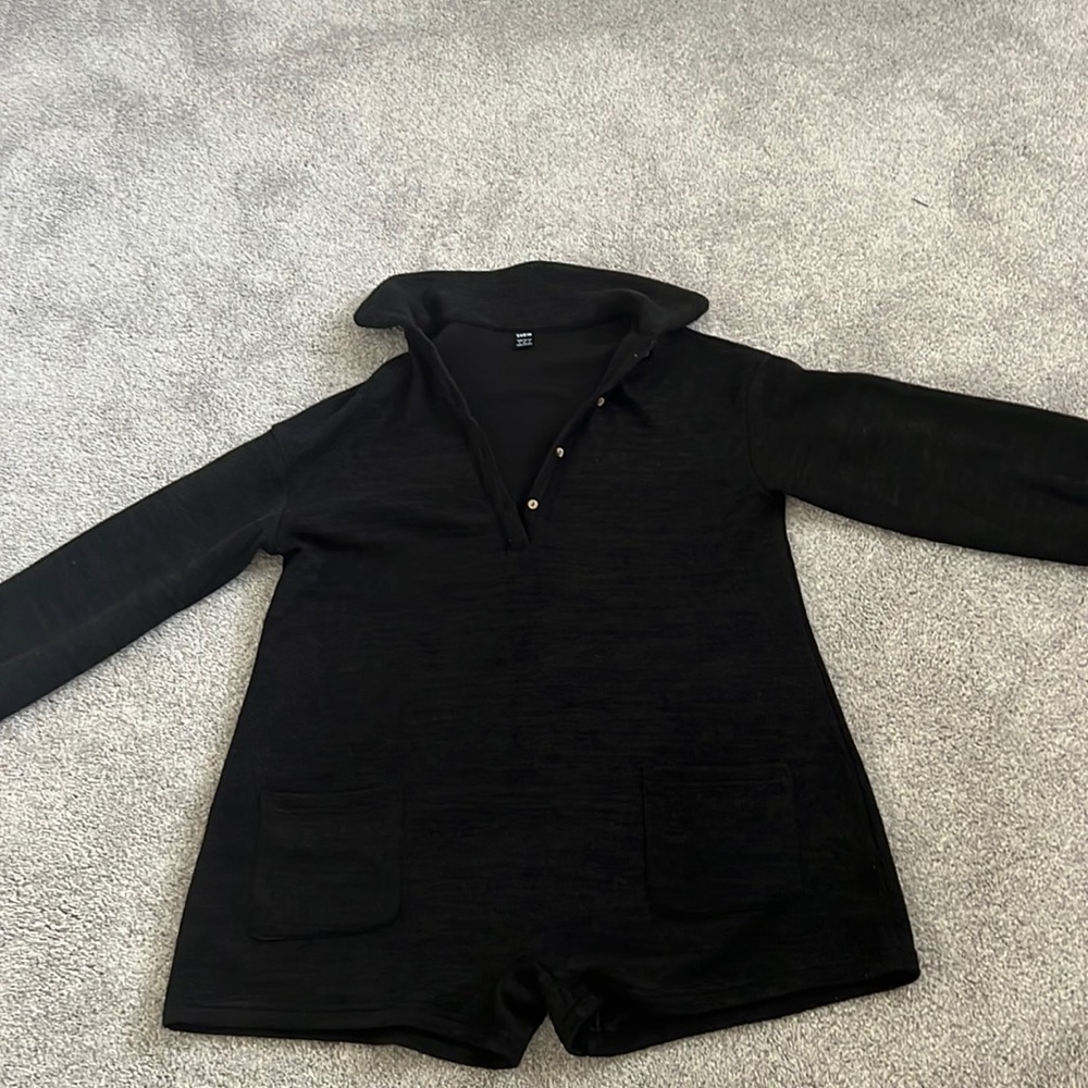 Long sleeve cozy romper